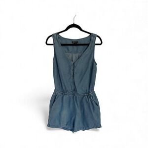 Lucky brand denim romper size m